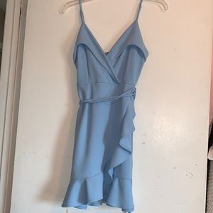 Lucy in the sky light blue mini dress